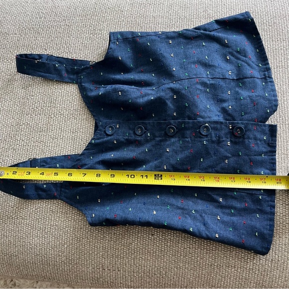 ModCloth Bustier Navy Seamed Tank Top with bowtie back - Picture 4 of 5